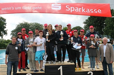 Sieger und Siegerinnen des 24-Stunden Schwimmevents
