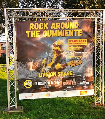 Plaket der Rockveranstaltung